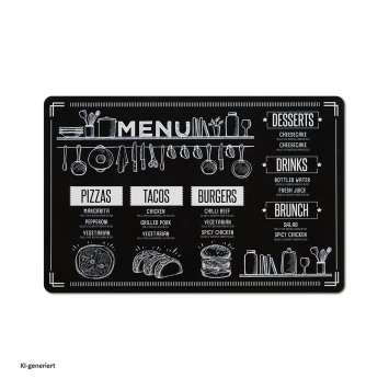 Platzdecke 1 Stück Menü