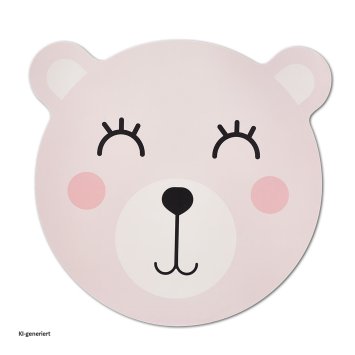 Platzmatte Bär Rosa