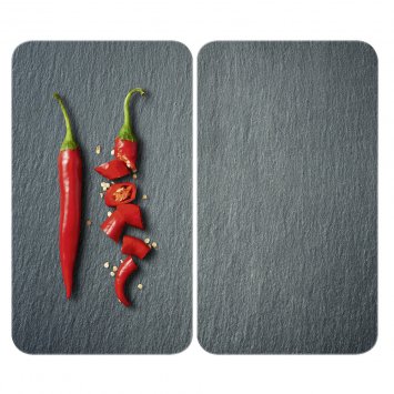 Herdabdeckplatte Universal Mod. Cayenne, 2er Set, für alle Herdarten geeignet