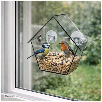 Vogelfutterhaus Nessa transparent 1-teilig