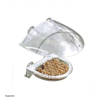 Vogelfutterhaus Nessa transparent 2-teilig