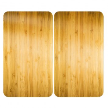 Herdabdeckplatte Universal Mod. Holz-Optik, 2er Set, für alle Herdarten geeignet