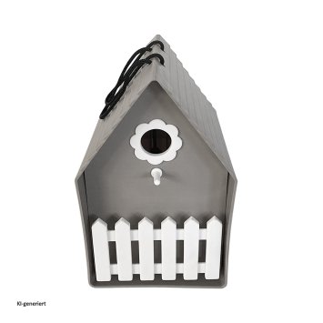 Vogelhaus Nessa Grau