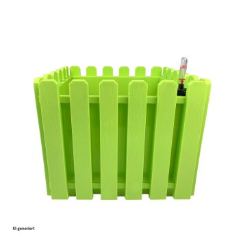 Blumentopf mit Wasserspeicher Nessa eckig grün