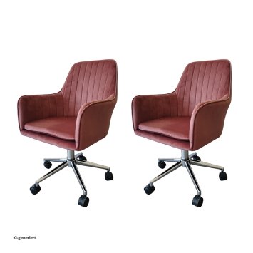 Drehstuhl 2er Set Ashley Mauve