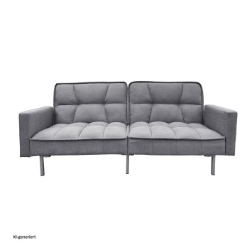 Schlafsofa Brigga Leinen Grau
