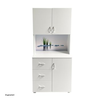 Badschrank Blanca Wellness Motiv Steine