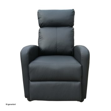 Relaxsessel Corrado Kunstleder Schwarz