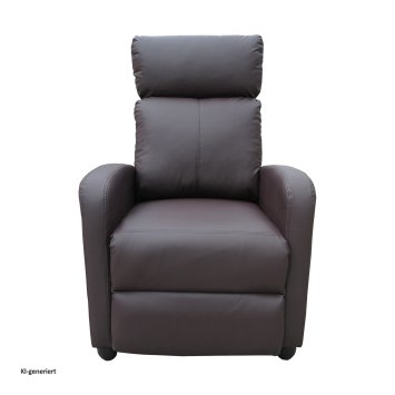 Relaxsessel Corrado Kunstleder Braun