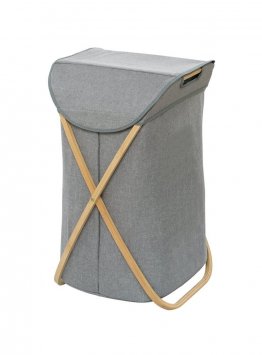 Wäschesammler Mod. Bahari aus Bambus, Wäschekorb, 79 l