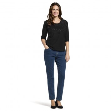 ¾ Arm Shirt mit Glitzer