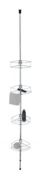 Teleskop-Eckregal Mod. Dolcedo Edelstahl, rostfrei