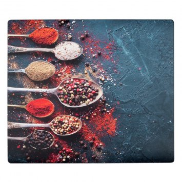 Abdeckmatte Mod. Pikant, mehrfarbig, PVC, 60x52 cm, hitzebeständig und leicht abwischbar