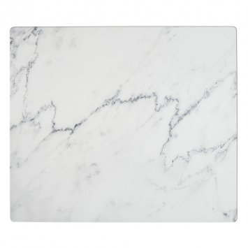 Abdeckmatte Mod. Marmor, weiß, PVC, 60x52 cm, hitzebeständig und wasserfest