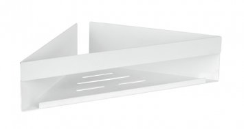 Turbo-Loc® Eckablage Mod. Genova White matt, Befestigen ohne Bohren mit Spezial-Klebepad