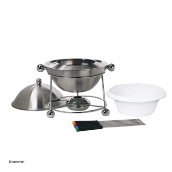 Fondueset inklusive 4 Gabeln und Stövchen