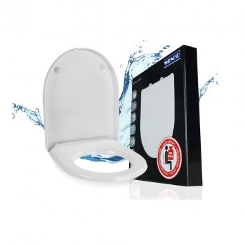 WC-Sitz Mod. Sindia, aus antibakteriellem Duroplast, belastbar bis 300 kg