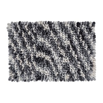 Badteppich Mod. Lerici Grau-Blau, 60 x 90 cm, rutschfest und schnelltrocknend