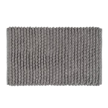 Badteppich Mod. Solivo Grau, 50 x 80 cm, rutschfest und waschbar bis 30 °C