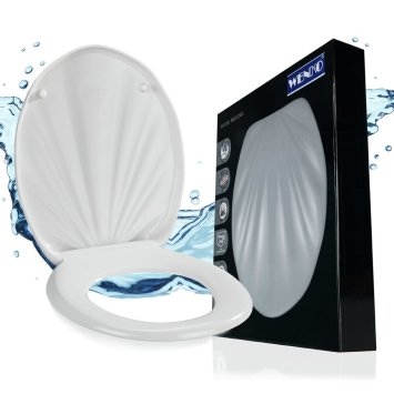 WC Sitz Mod. Muschel, Toilettendeckel mit Absenkautomatik