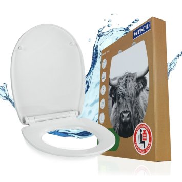 WC Sitz Mod. Yak, Toilettendeckel mit Absenkautomatik und Motiv