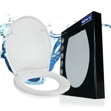 WC Sitz Mod. Samos Weiß, Toilettendeckel mit Absenkautomatik