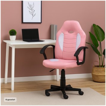 Schreibtischstuhl Junior höhenverstellbar ergonomischer Drehstuhl Pink