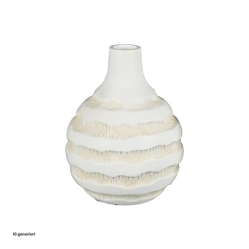 Kugelvase mit Rillen