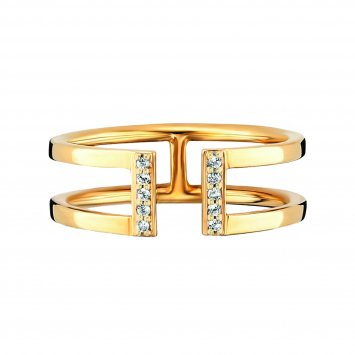 Ring 925/- Sterling Silber vergoldet Topas