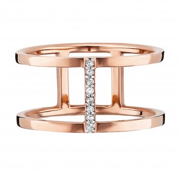 Ring 925/- Sterling Silber rotvergoldet Topas