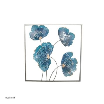 Wanddeko Blue Flower