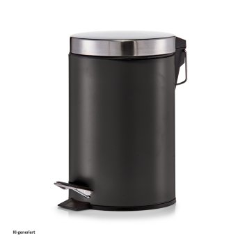 Kosmetikeimer 3 Liter Schwarz Matt