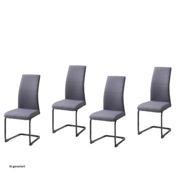 Schwingstuhl SallyP Grau 4er