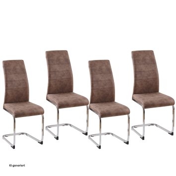 Schwingstuhl SallyC Braun 4er