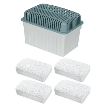 Luftentfeuchter 1 kg Grau, inkl. 3 Nachfüller, für Räume bis 80 m³