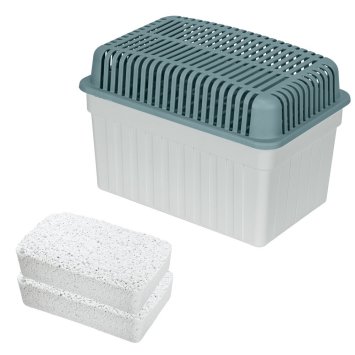 Luftentfeuchter 1 kg Grau, inkl. 1 Nachfüller, für Räume bis 80 m³