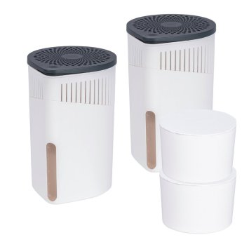 Raumentfeuchter Mod. Drop Weiß 1000 g 2er Set, für Räume bis ca. 80 m³
