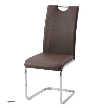 Esszimmerstuhl Braun Kunstleder Kelly C
