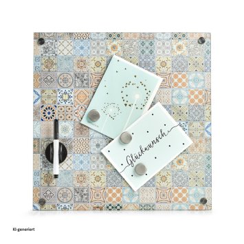 Memoboard aus Glas Mosaik