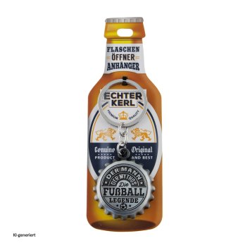 Echter Kerl Flaschenöffner Fußballer
