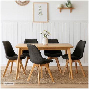 Esszimmerstuhl 4er Set Atlanta Grau
