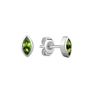 Ohrstecker 925/- Sterling Silber rhodiniert Peridot