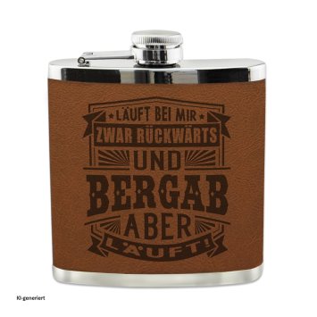 Echter Kerl Flachmann läuft bei mir