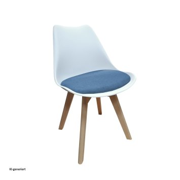 Esszimmerstuhl Atlanta Weiß/Blau