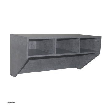 Wandschreibtisch Thekla Beton