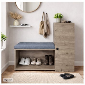 Schuhschrank mit Sitzbank Thekla Artisaneiche