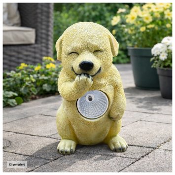 Solar-Gartenfigur Hund