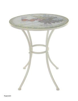 Gartentisch Celia Schmetterling Balkontisch Terrassentisch Metalltisch