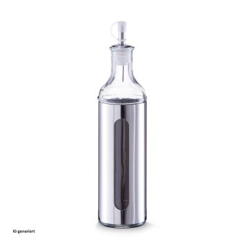 Essig-/Ölflasche, 500 ml Glas, Edelstahl