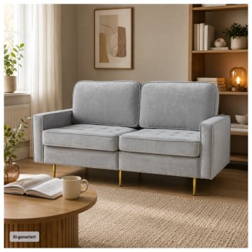 Sofa Sidonie Velvet Schwarz